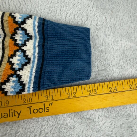 Lacoste Live Men's Small Aztec Print Cotton Long Sleeve Sweater - Picture 12 of 13